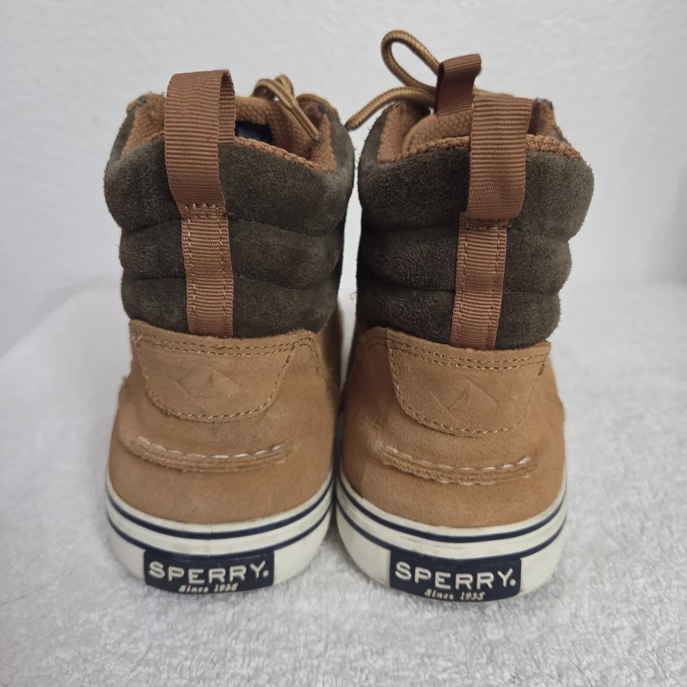 Sperry Men's Striper Storm Hiker Sneaker Boots Size 8 Tan